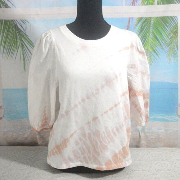Splendid Tie Dye Shirt Puff Sleeve Pullover Top Size Small New - Picture 1 of 7